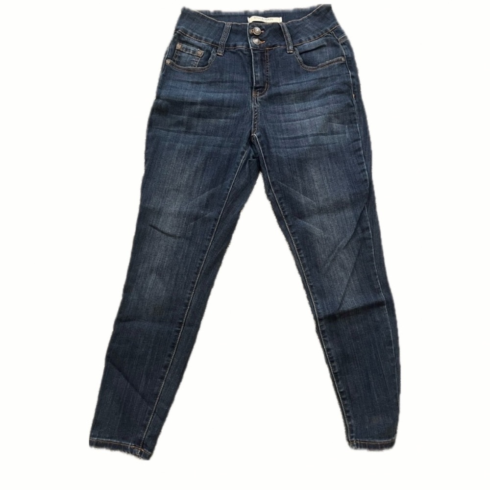 9th & Main Petite High-Rise Skinny Jeans - Dark Wash - size 6